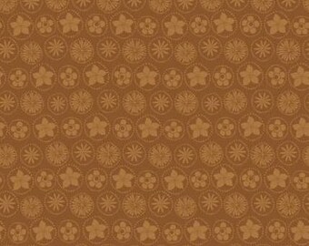 Fabric cotton, FLORAL COINS, Lt Brown, 66240105, 01, Quilt Fabrics, 100% cotton, quilt cotton - Song Bird of Camelot Fabrics