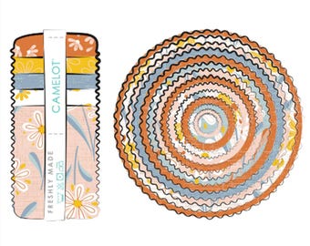 QUILT FABRICS, 40 stripes 2 1/2x44po, Jelly Rolls, Daisey Dukes, 100% cotton, quilt cotton - Daisey Dukes of Camelot Fabrics