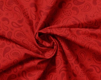 Fabric cotton, PRAIRE PAISLEY , 58240609, 01, Quilt Fabrics, 100% cotton, quilt cotton - Howdy Partner of Camelot Fabrics