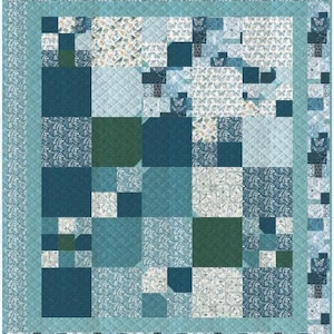 PDF, BUTTERFLY Quilt, 76&#39;&#39; X 88&#39;&#39;, Tutoriel - Garden Seeds of Camelot Fabrics