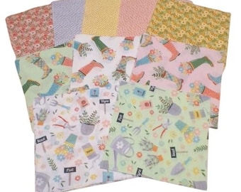 42 squares 5 inchs, Wish for Rain, 100% coton designer - Camelot Fabrics