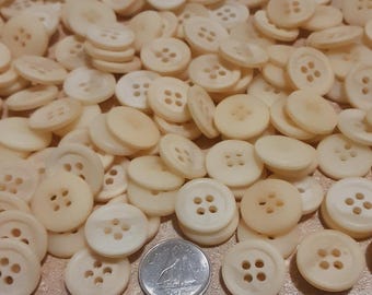 16mm, 100 buttons, IVORY