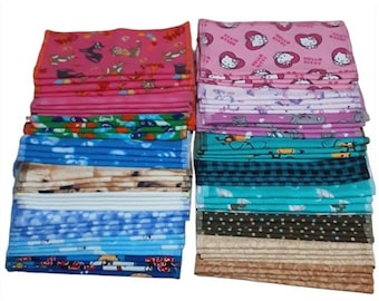 12 Washable wipes, cotton flannel, 20cm x 20cm