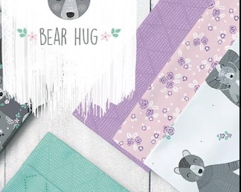 42 squares cotton, BEAR HUG, 100% Cotton, Camelot Fabrics
