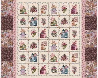 PDF, PANEL Quilt, 50'' X 56.5'', Tutoriel - Cottagecore of Camelot Fabrics
