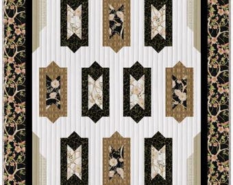 PDF, DECO RITZ Quilt, 64'' X 86'', Tutoriel - Bloom Tapastry of Camelot Fabrics