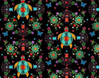 Fabric cotton, GUARDIAN OF TRUTH, Black, 57240101, 02, Quilt Fabrics, 100% cotton, quilt cotton - Truth of Camelot Fabrics
