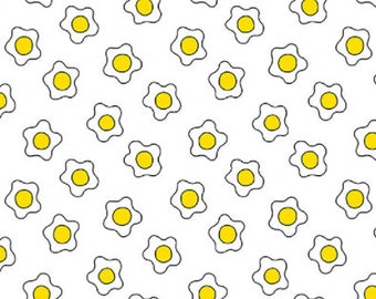SALE, Fabric EGG, white, 100% coton, 9663 - The Coop de Andover