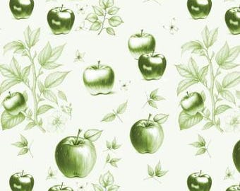 Fabric cotton, Apples, 21231106-01, QUILT FABRICS, 100% cotton, quilt cotton - Apple Orchard of Camelot Fabrics