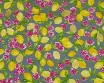 ROBERT KAUFMAN, Lemon, 20724, Rose Lemonade, cotton, cotton quilt, cotton designer