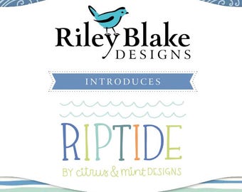 RILEY BLAKE, 18 prints, cotton quilt, cotton designer - Riptide of Riley Bake Designs