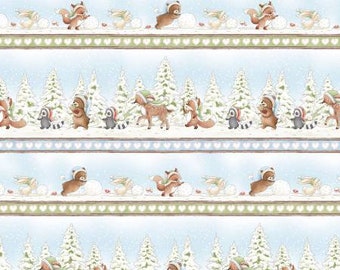 TIMELESS TREASURES, bear, squirrel, fox, 100% cotton - 7552 de Timeless Treasures