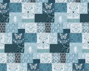 Fabric cotton Patchwork, 66230109-01, QUILT FABRICS, 100% cotton, quilt cotton - Garden Seeds of Camelot Fabrics