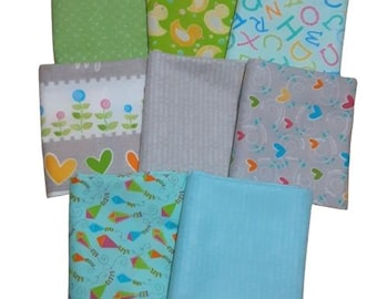 8 prints, 8 X 1/2 yard, My Little Sunshine 2, 100% cotton, cotton quilt, cotton designer Benartex Fabrics