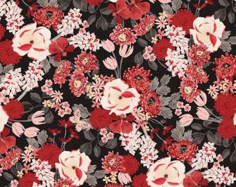 Fabric cotton, FLOURISHING BLOOMS, 58240801, 02, Quilt Fabrics, 100% cotton, quilt cotton - Blooms and Bows of Camelot Fabrics