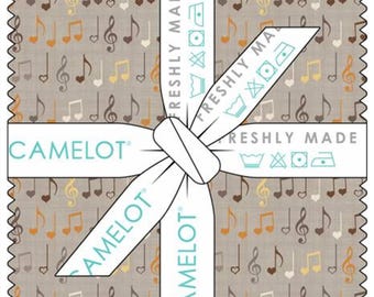 QUILT FABRICS, 42 squares 10 inchs, 100% cotton, quilt cotton - Song Bird of Camelot Fabrics