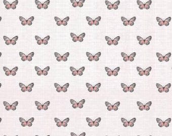 Fabric cotton, FLIGHT of the MONARCHS, Cream, 55240204-01, Quilt Fabrics, 100% cotton, quilt cotton - Fluttering Blooms of Camelot Fabrics