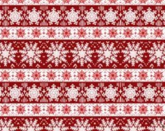 QUILT FABRICS, SNOWFLAKE Stripe, 49240405, 01, 100% cotton, quilt cotton - Pinguin Party of Camelot Fabrics
