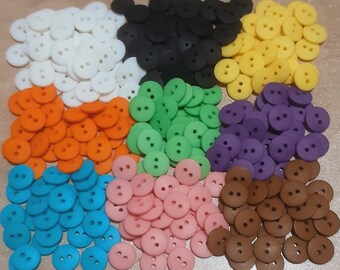 14mm, 100 Buttons 2 holes, vintage button
