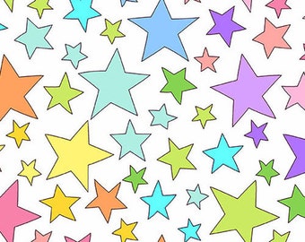 ANDOVER, Stars, Believe Rainbow Stars, 9906 L, quilt cotton