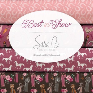 END OF COLLECTION, 4 prints, Horse, Quilt cotton - Best in Show de Camelot Fabrics