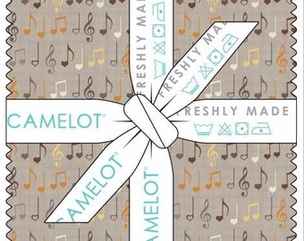 QUILT FABRICS, 42 squares 5 inchs, 100% cotton, quilt cotton - Song Bird of Camelot Fabrics