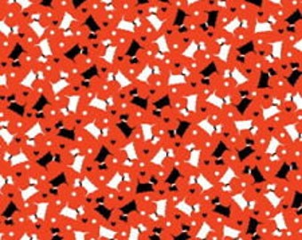 BENARTEX FABRICS, Mini Scotties, red, Dotty for Scottie, Kanvas, 7888, cotton, cotton quilt, cotton designer