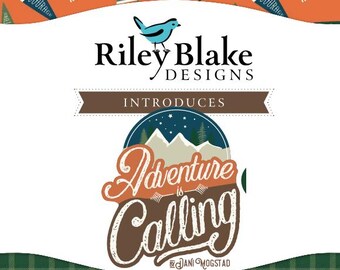 QUILT FABRIC, 8 prints, 100% cotton, quilt cotton - Adventure is Calling de Riley Blake designs