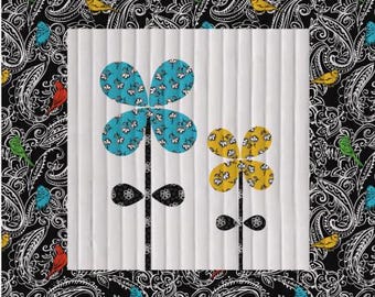 PDF, FLOWER APPLIQUE Pillow, 18'' X 18'', Tutoriel de Camelot Fabrics
