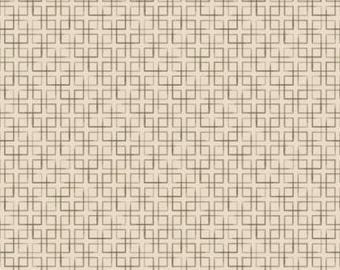 Fabric cotton, SQUARES, Cream, 58240306-01, Quilt Fabrics, 100% cotton,quilt cotton - Whispering Grasslands of Camelot Fabrics