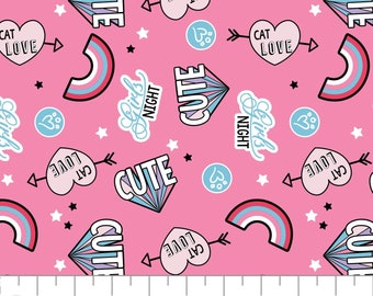 CAMELOT FABRICS, Cat Love, 100% cotton, cotton quilt, cotton designer - Cat Rules de Camelot Fabrics