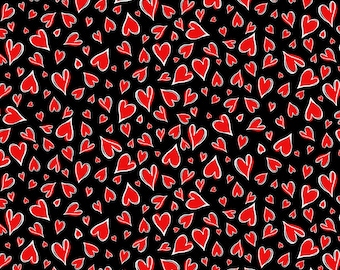 QUILT FABRIC, Parisian Hearts, 8696, fashion cotton - Timeless Treasures