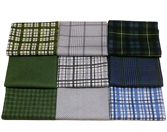 9 FE 9 x 22 inchs, All About Plaids, cotton quilt, cotton designer - All About Plaids de Riley Blake