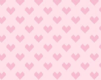 Fabric cotton, CROSS-STITCHED HEARTS, Light Pink, 58240103, 02, Quilt Fabrics, 100% cotton, quilt cotton - Daisy & Lilly of Camelot Fabrics