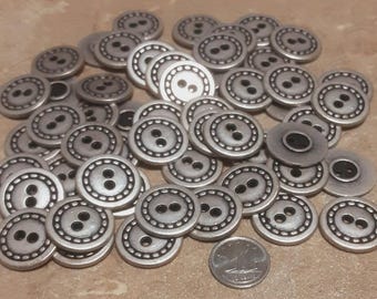 12 Buttons, 21mm, metal button, button Vintage