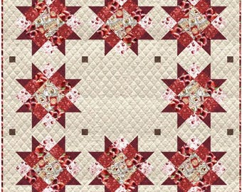 PDF, SUMMER on the SOUND Quilt, 64'' X 64'', Tutoriel - Apple Orchard of Camelot Fabrics