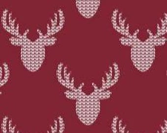 Fabric cotton, KNIT LOOK DEER, 21191705-03, Quilt Fabrics, 100% cotton,quilt cotton - North of Ordinary of Camelot Fabrics