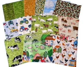 Village Life Charm Pack Andover Fabrics 42 5-inch Cotton Fabric Squares