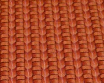 QUILT FABRIC Red Brick Basket Weave, 100% cotton - 457 d'Élizabeth's Studio