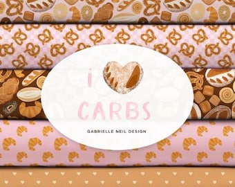 10 prints, BAKERY - I Love Carbs of Camelot fabrics