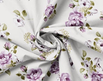 QUILT FABRICS, Boutonnière, Multi, 52230103-01, 100% cotton, quilt cotton - Morning Lilac of Camelot Fabrics