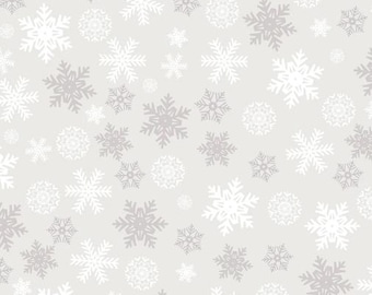Fabric cotton, SCATTERED SNOWFLAKES, 21240607, 01, Quilt Fabrics, 100% cotton, quilt cotton - Winter Land of Camelot Fabrics