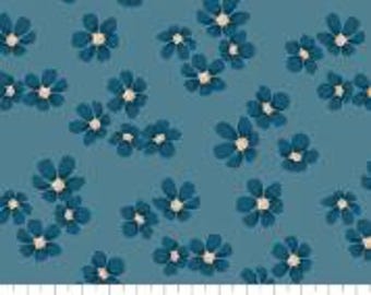 Fabric cotton Scattered, Medium Blue, 58230508-02, QUILT FABRICS, 100% cotton, quilt cotton - Midnight In Bloom of Camelot Fabrics