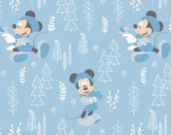 Mickey, 85270406, col 1, Mickey in the meadow, 100% cotton, cotton quilt, cotton designer