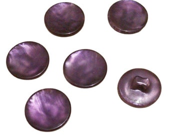 6 Buttons: 15mm, button violet