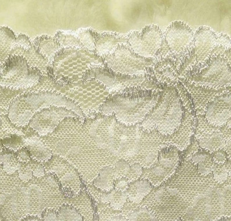 6 12 inch 17cm DT31 white at the metre 39 inch Lace elastic