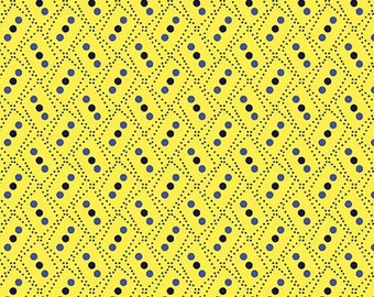 BENARTEX FABRICS, Zig Zag Yellow, Somerset, 100% cotton, cotton quilt, cotton designer - Somerset de Benartex Fabrics