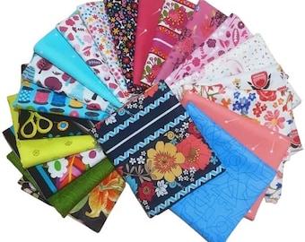 Pack of 21, 100% cotton, Various patterns, quality quilting, cotton designer