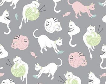RILEY BLAKE, Cat, Purrfect Day, 9901, cotton quilt, cotton designer