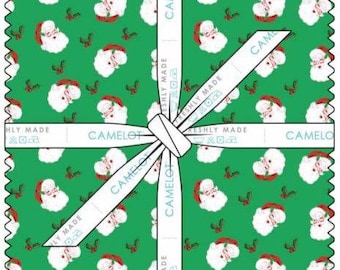 QUILT FABRICS, 42 squares 10 inchs, 100% cotton, quilt cotton - North Pole Social Club of Camelot Fabrics